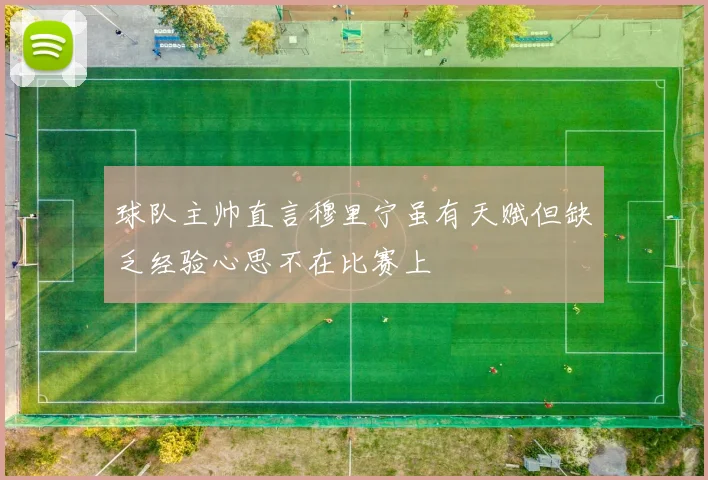 球队主帅直言穆里宁虽有天赋但缺乏经验心思不在比赛上